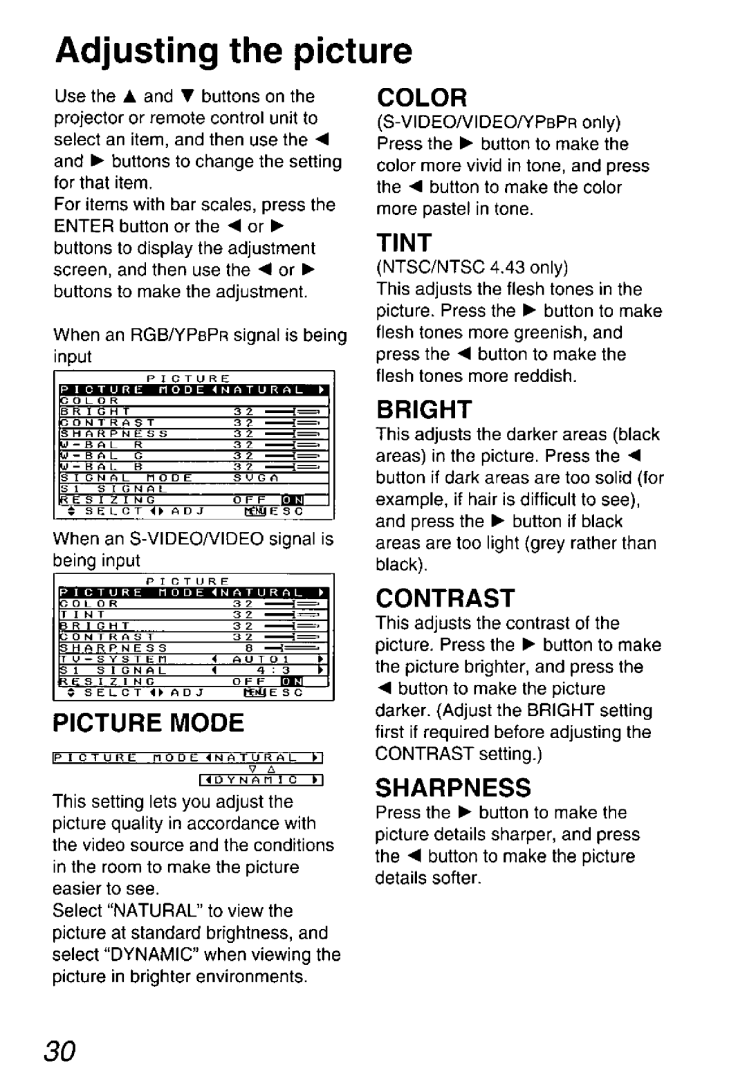 Panasonic PT-L501U, PT-L701U, PT-L711U manual 