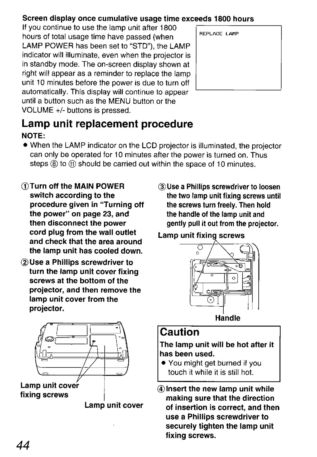 Panasonic PT-L711U, PT-L501U, PT-L701U manual 