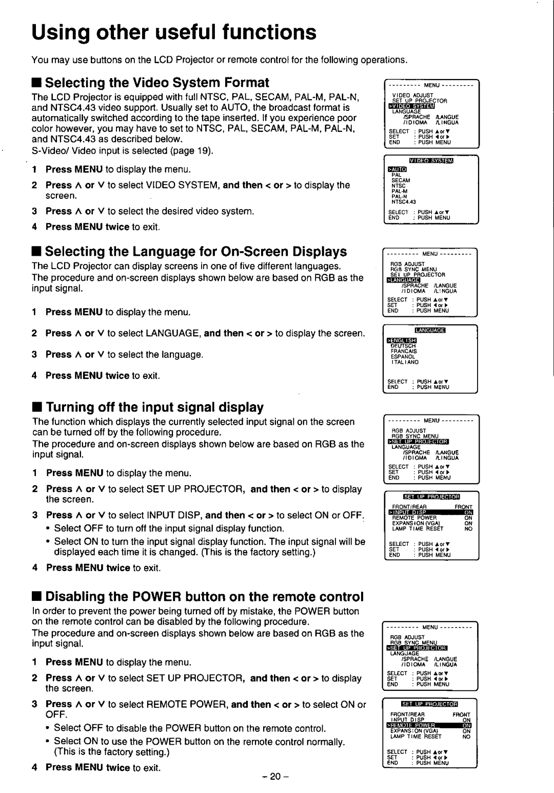 Panasonic PT-L556U manual 