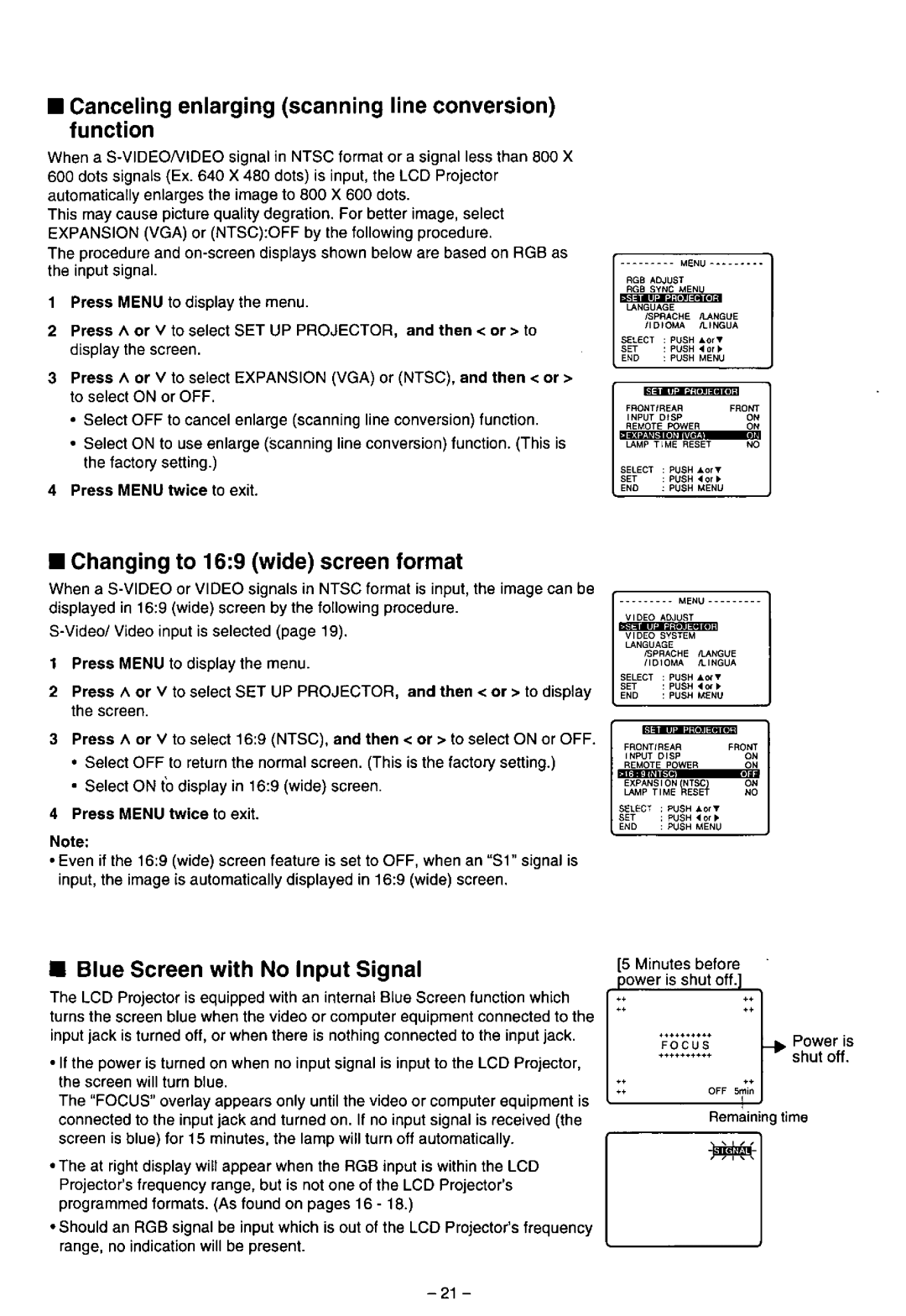 Panasonic PT-L556U manual 