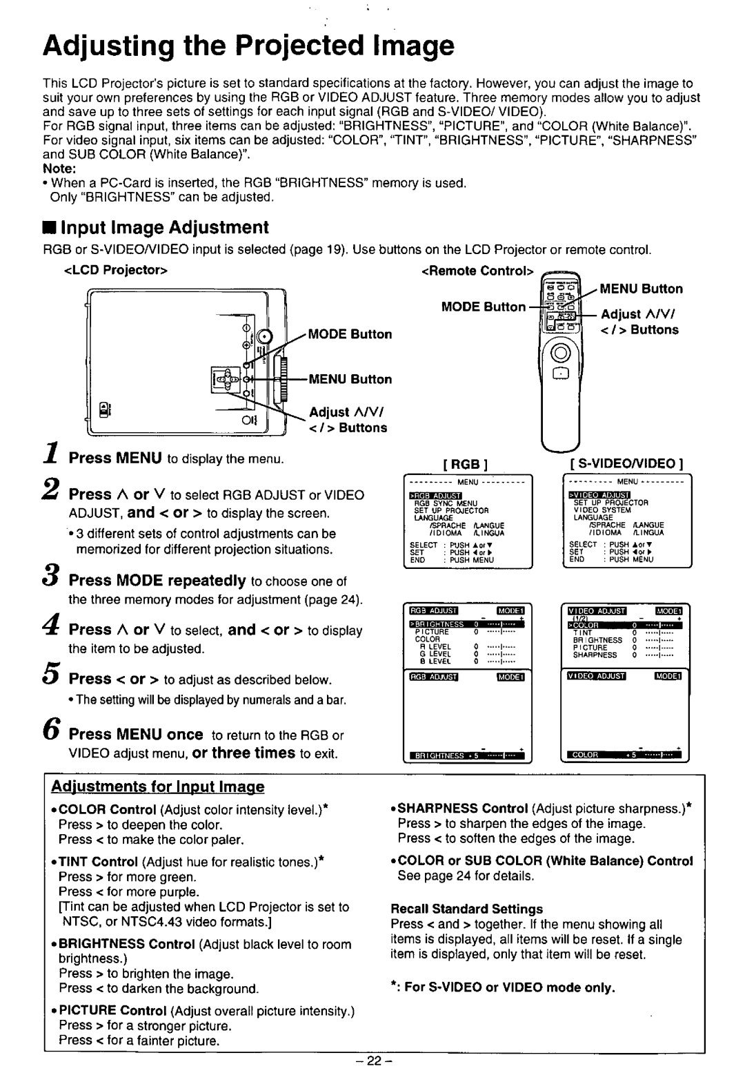 Panasonic PT-L556U manual 