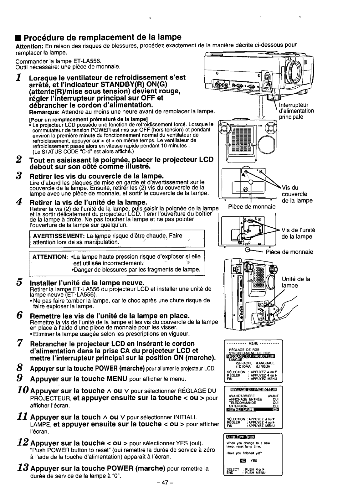 Panasonic PT-L556U manual 