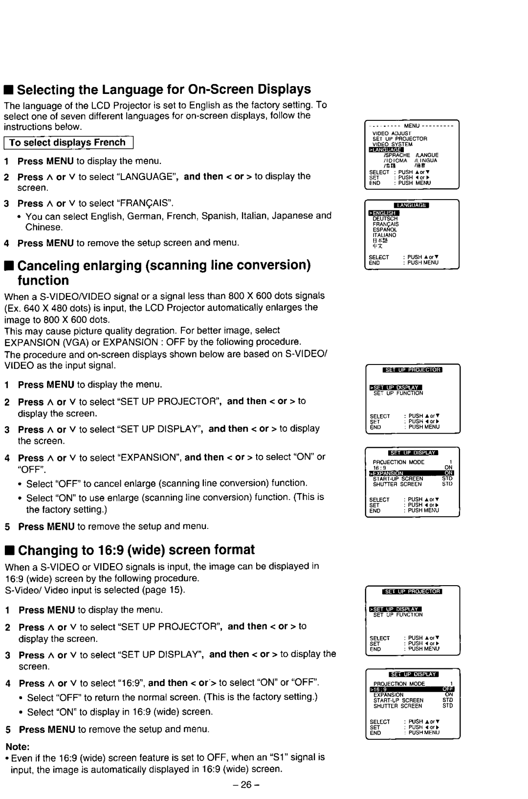 Panasonic PT-L557U manual 