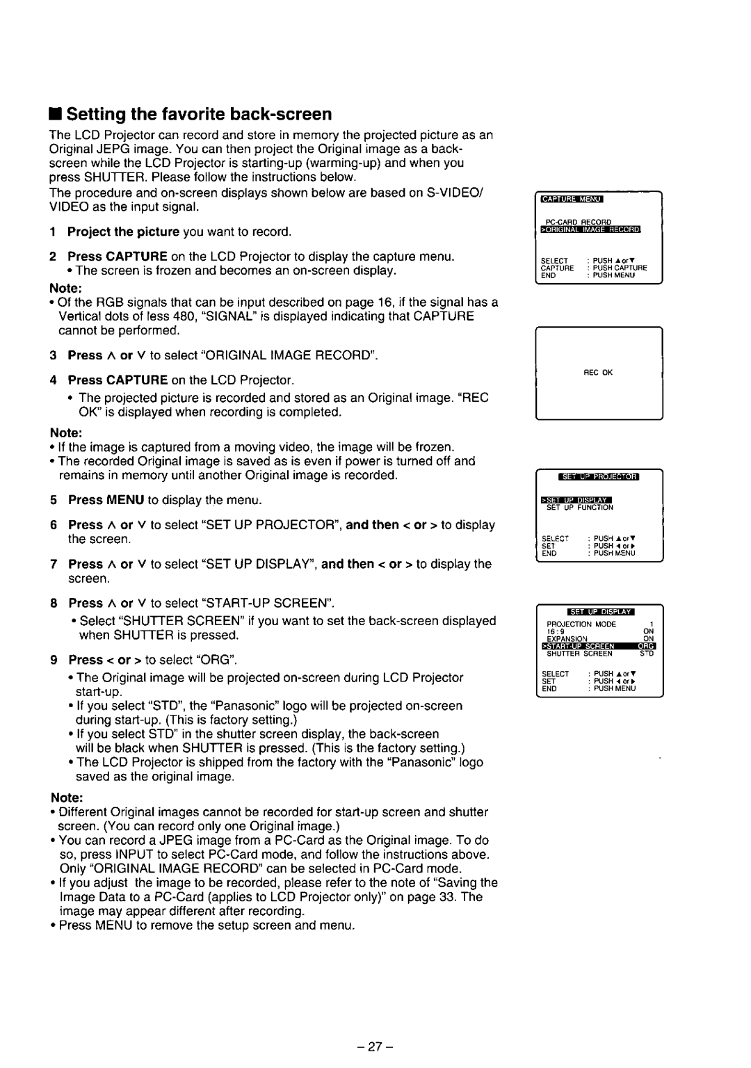 Panasonic PT-L557U manual 