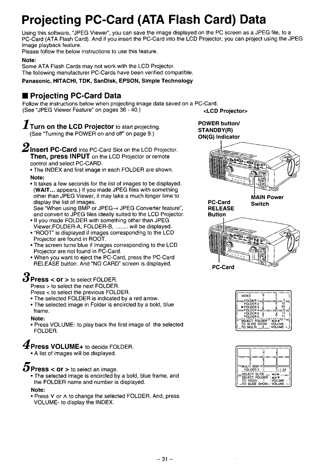 Panasonic PT-L557U manual 