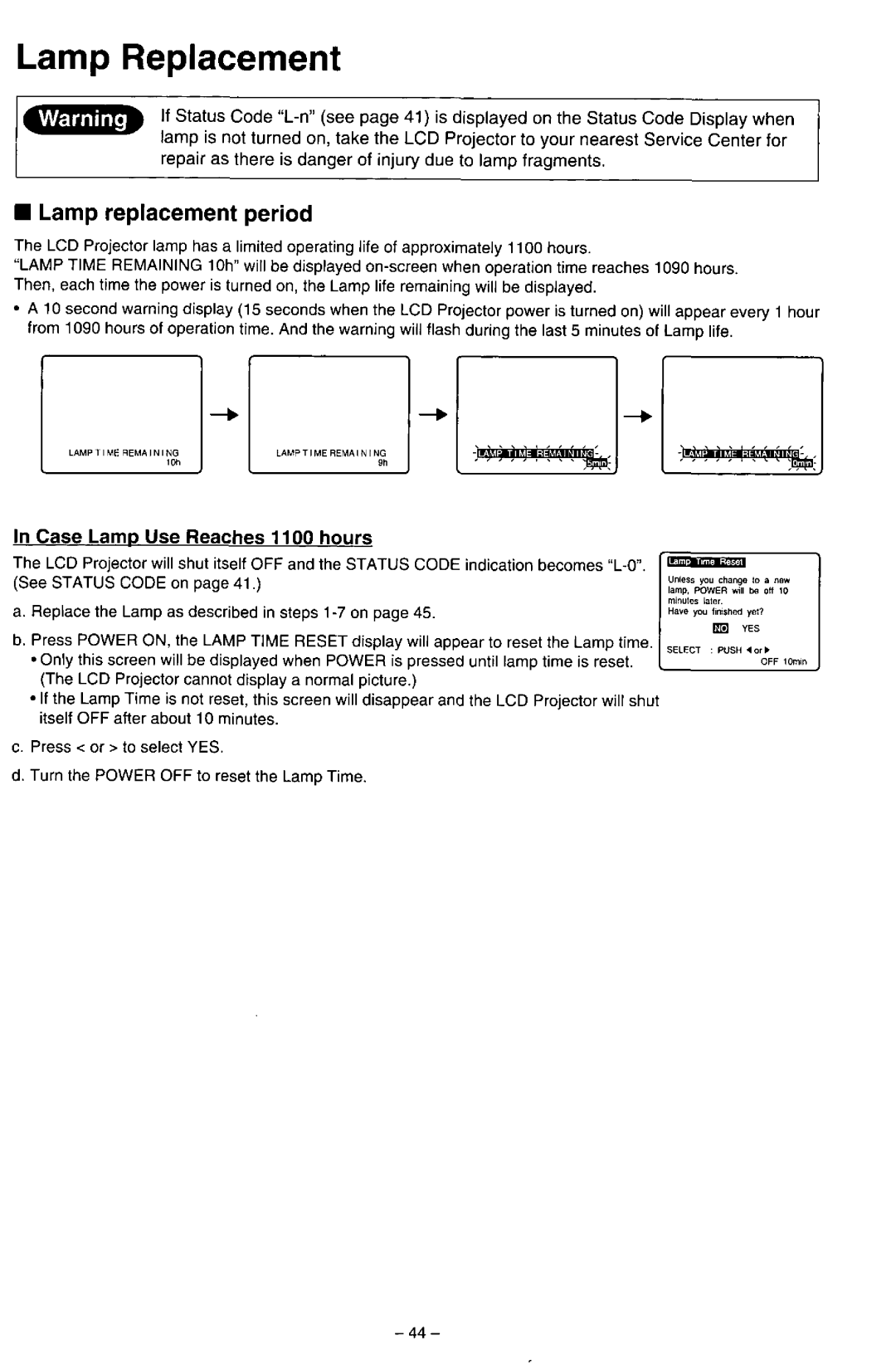 Panasonic PT-L557U manual 