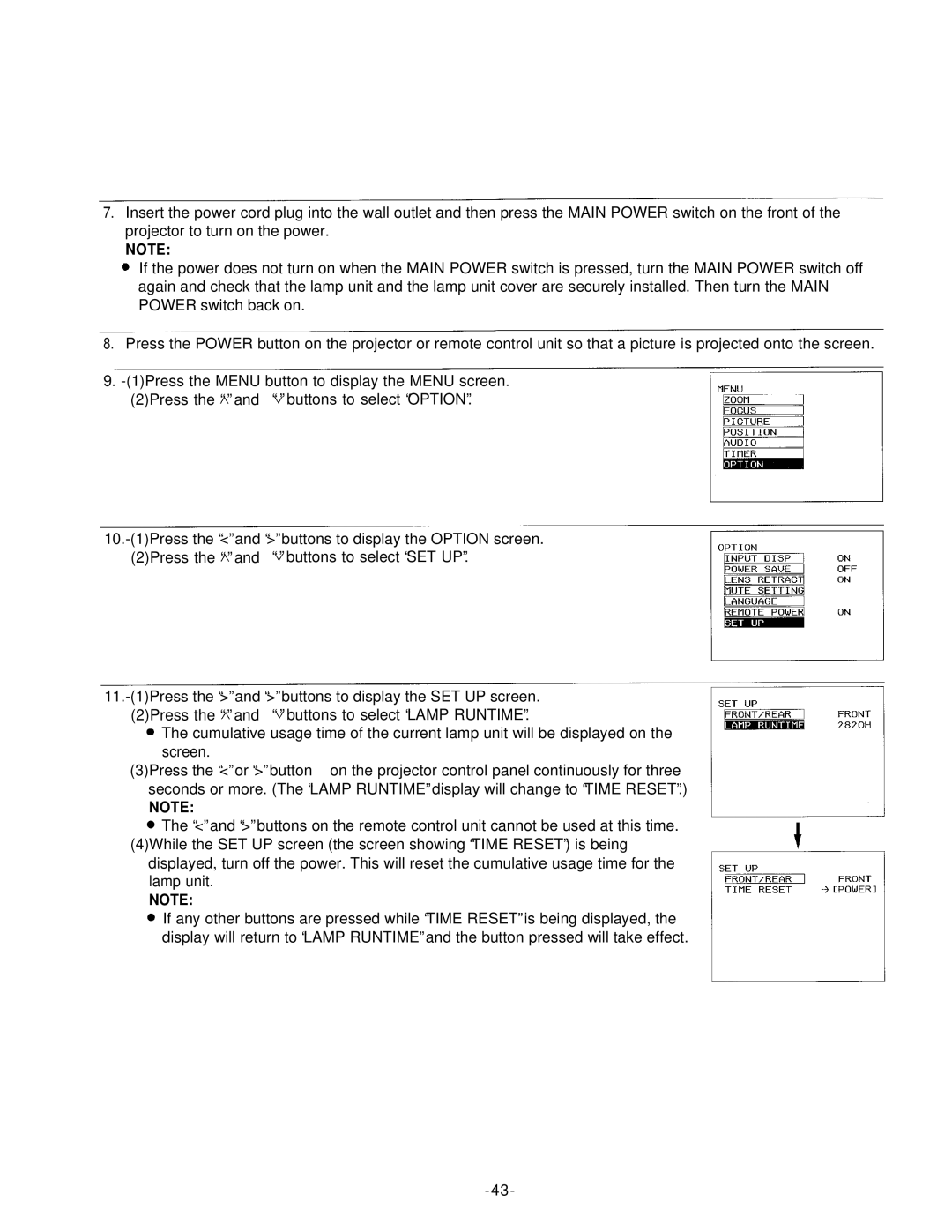 Panasonic PT-L592U manual 