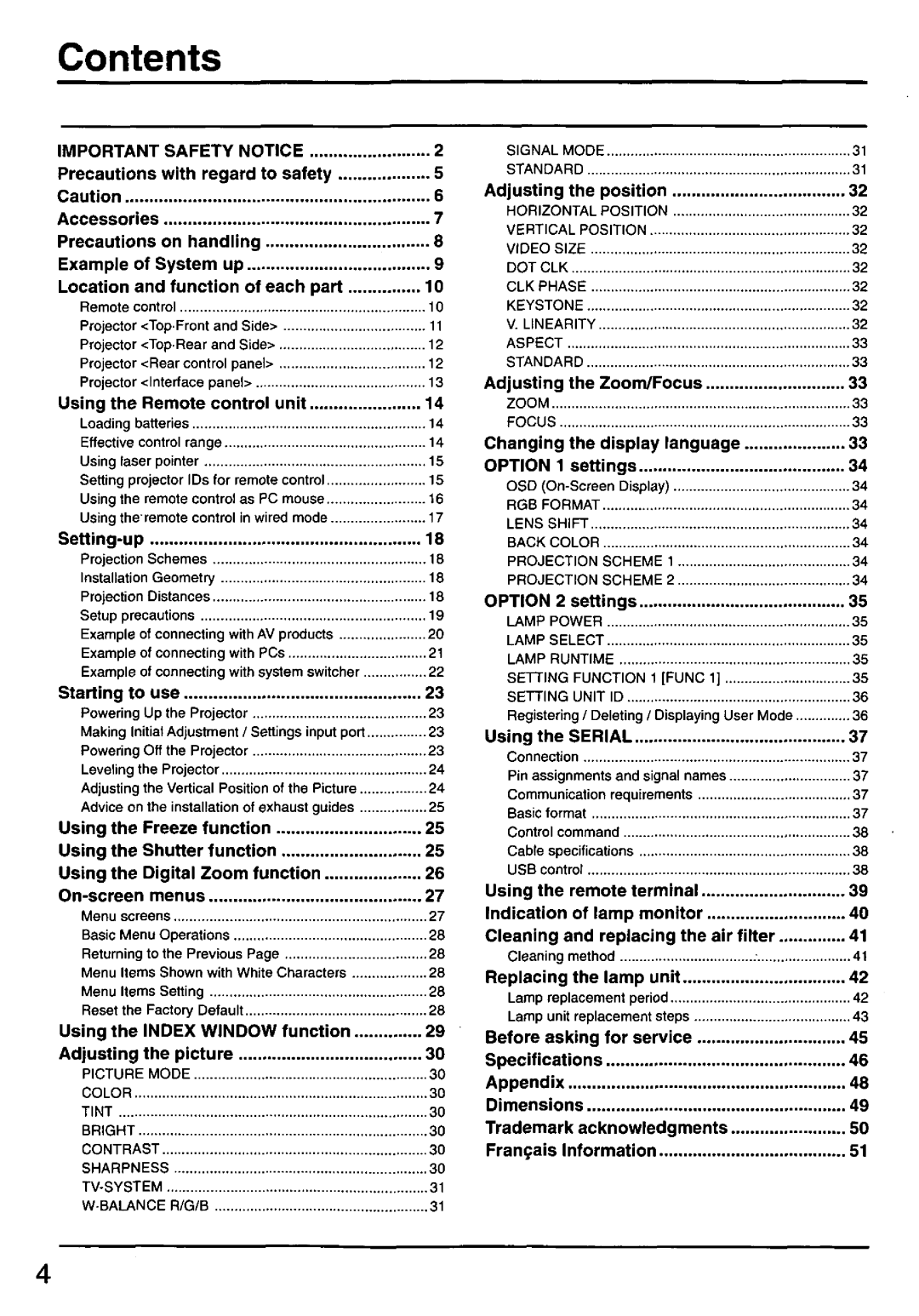 Panasonic PT-L66OOU manual 