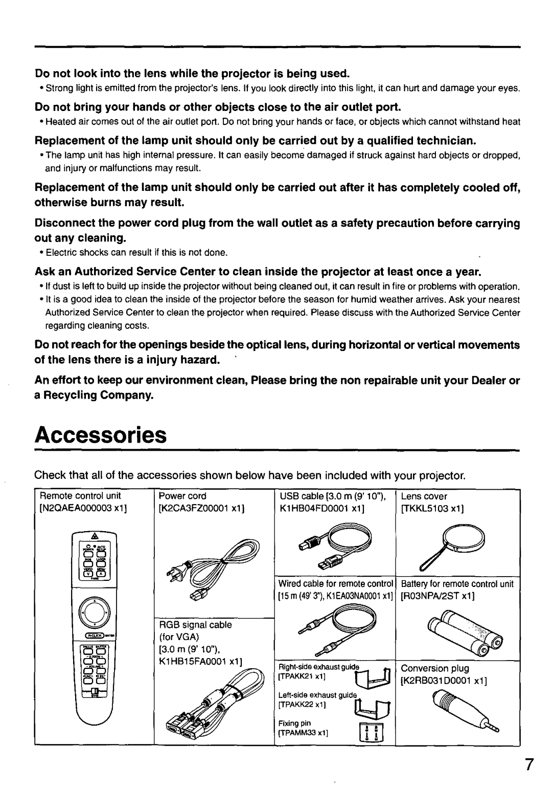 Panasonic PT-L66OOU manual 