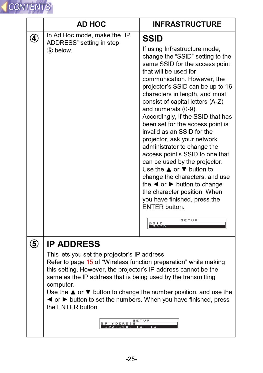 Panasonic PT-L711XNTU manual Ssid 