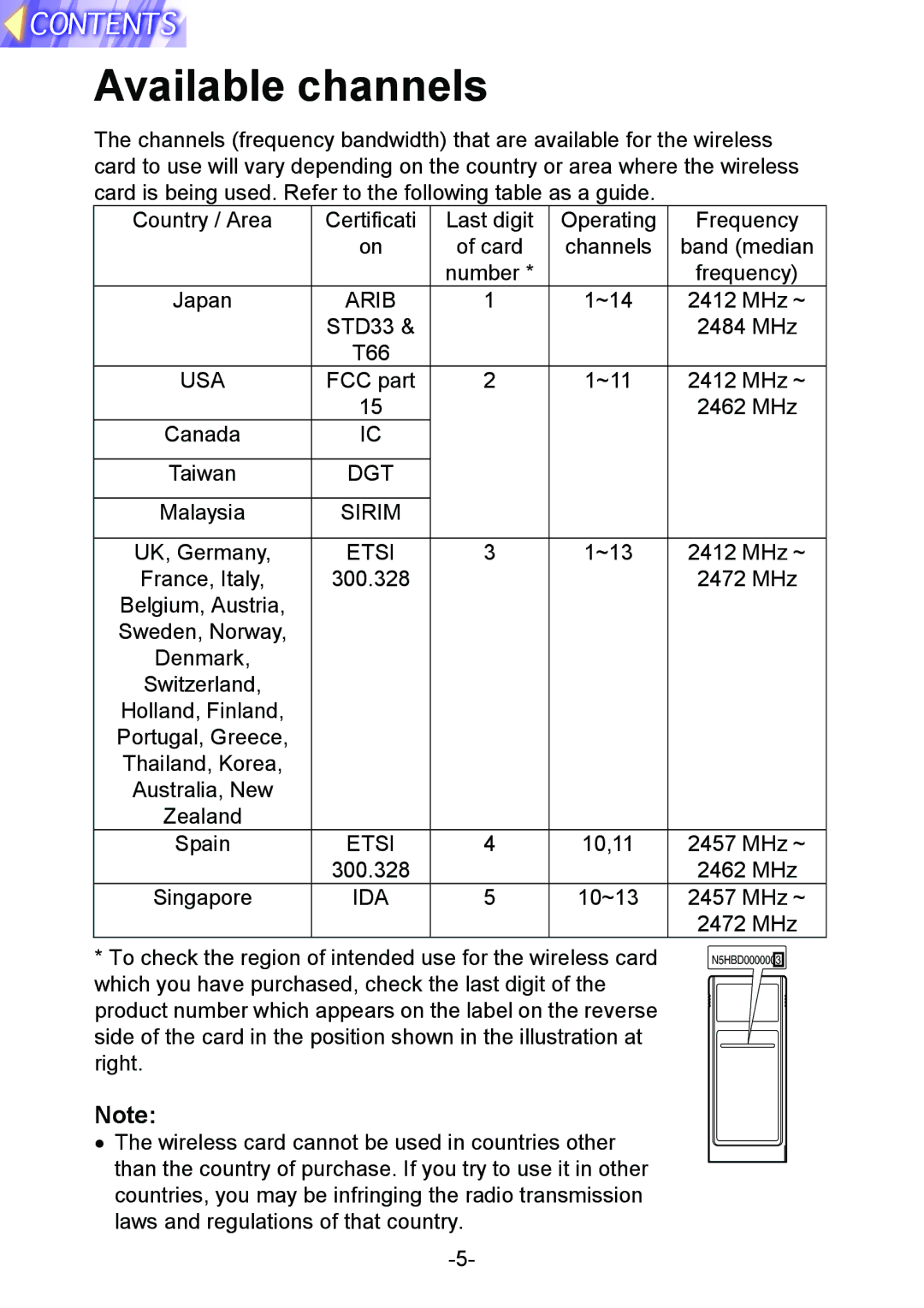 Panasonic PT-L712NTE manual Available channels, Etsi 