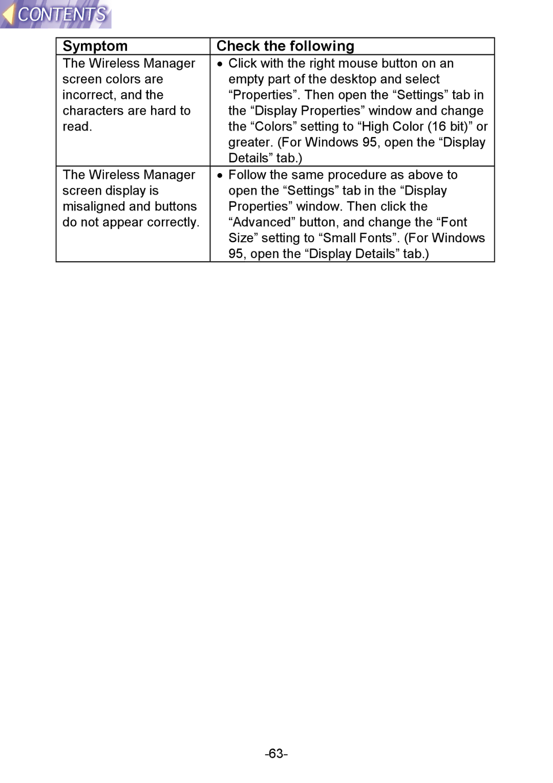 Panasonic PT-L712NTE manual Symptom Check the following 