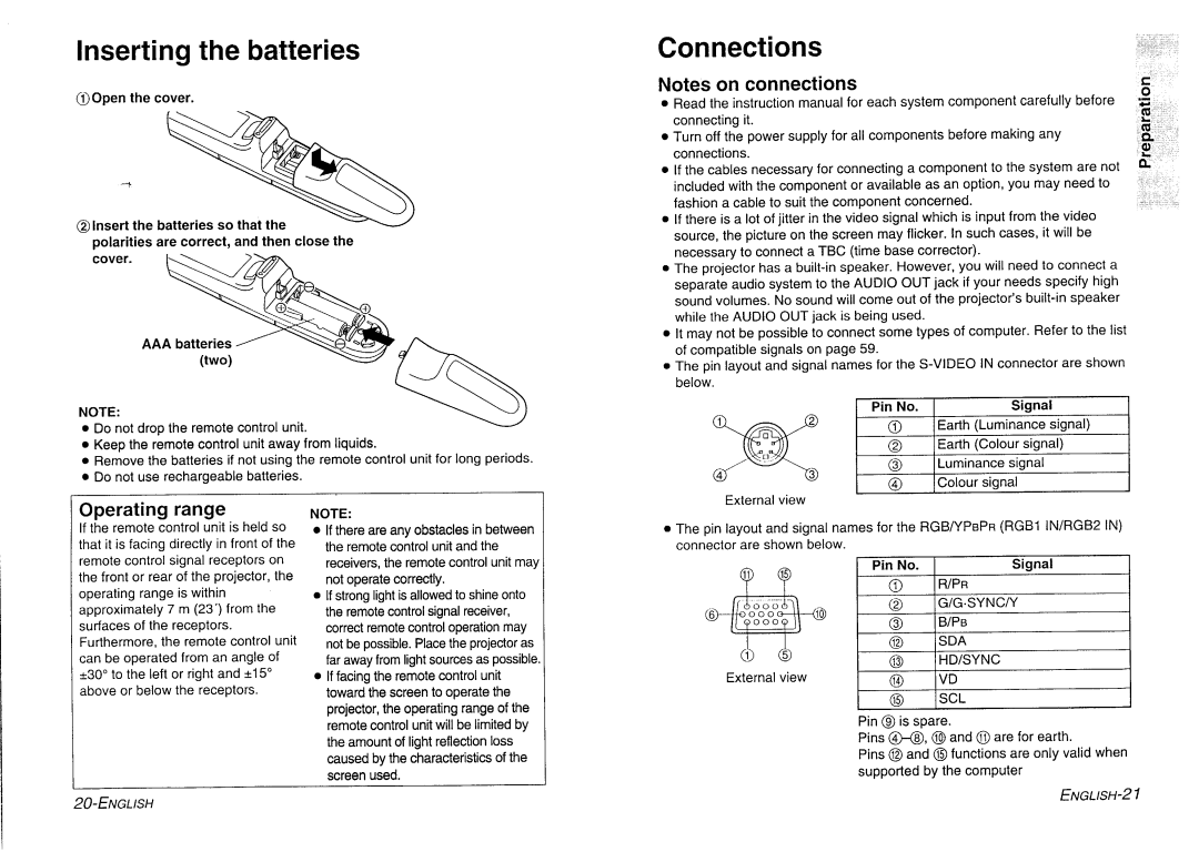 Panasonic PT-L730NTE manual 