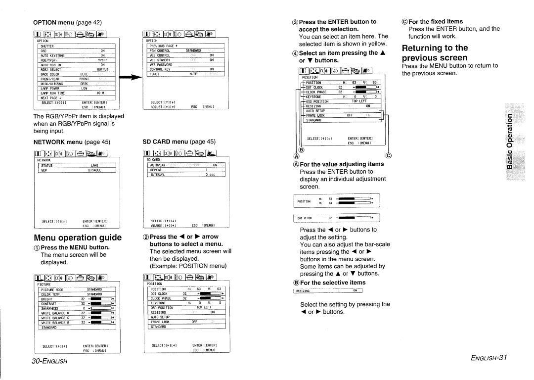 Panasonic PT-L730NTE manual 