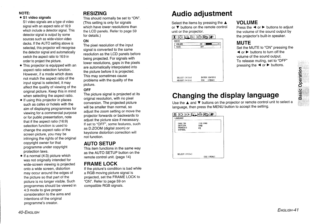 Panasonic PT-L730NTE manual 