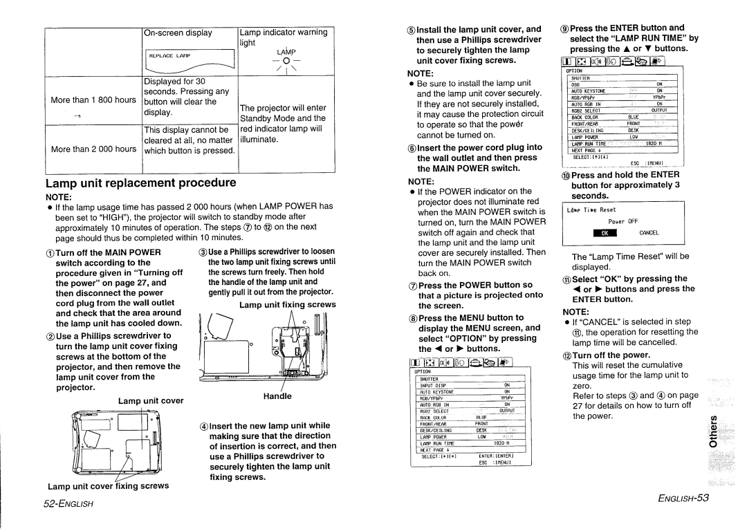 Panasonic PT-L730NTE manual 