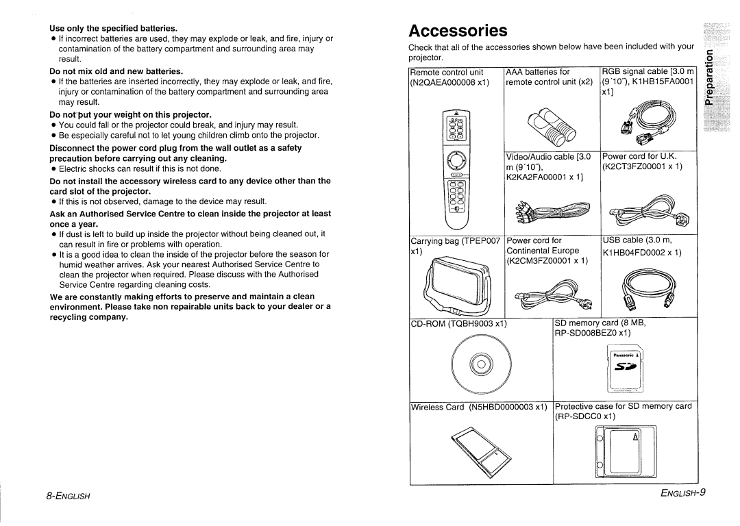 Panasonic PT-L730NTE manual 