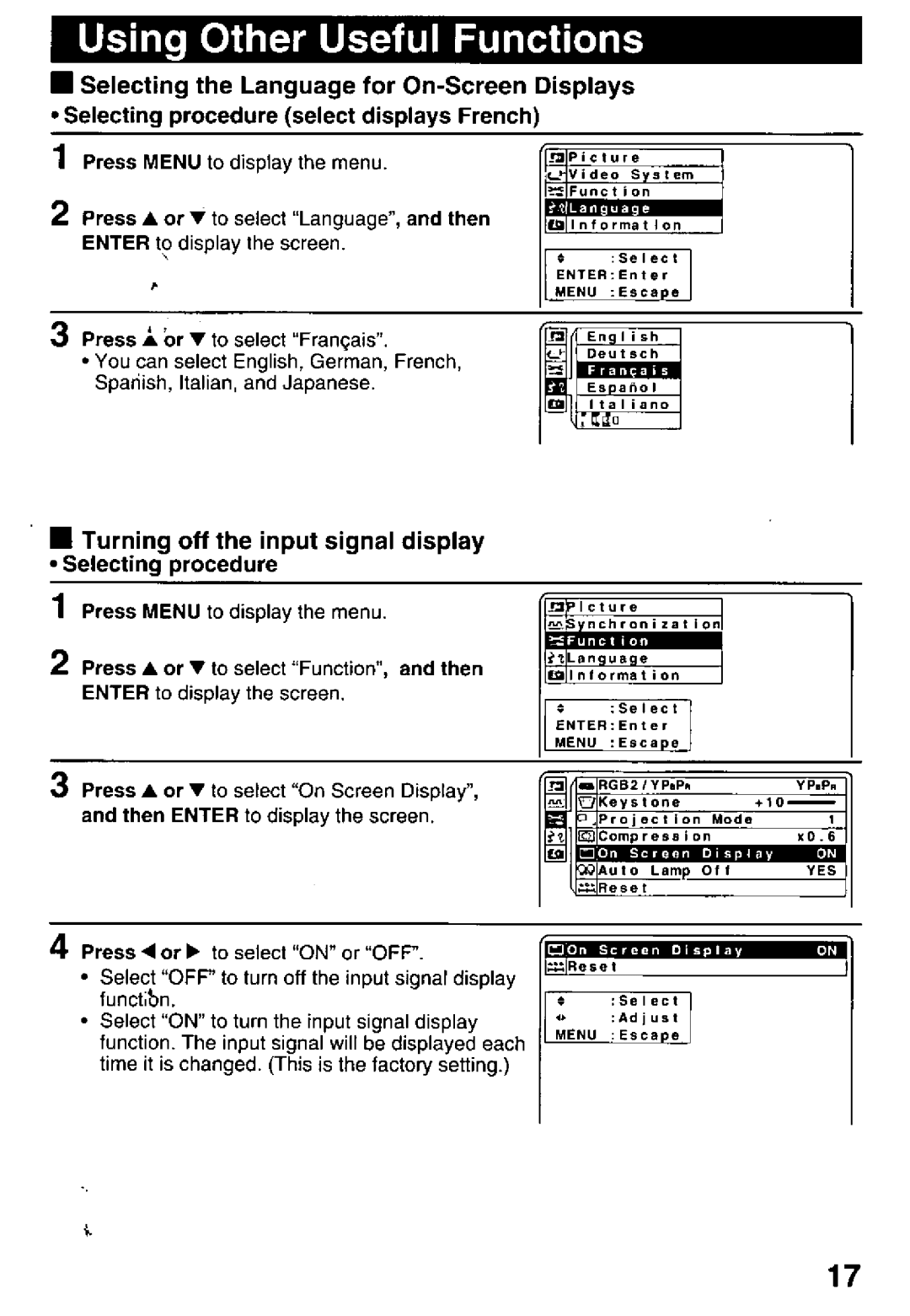 Panasonic PT-L759U manual 