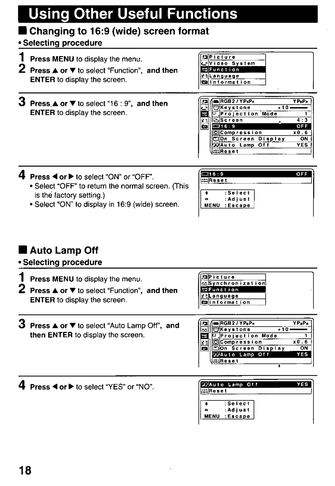 Panasonic PT-L759U manual 