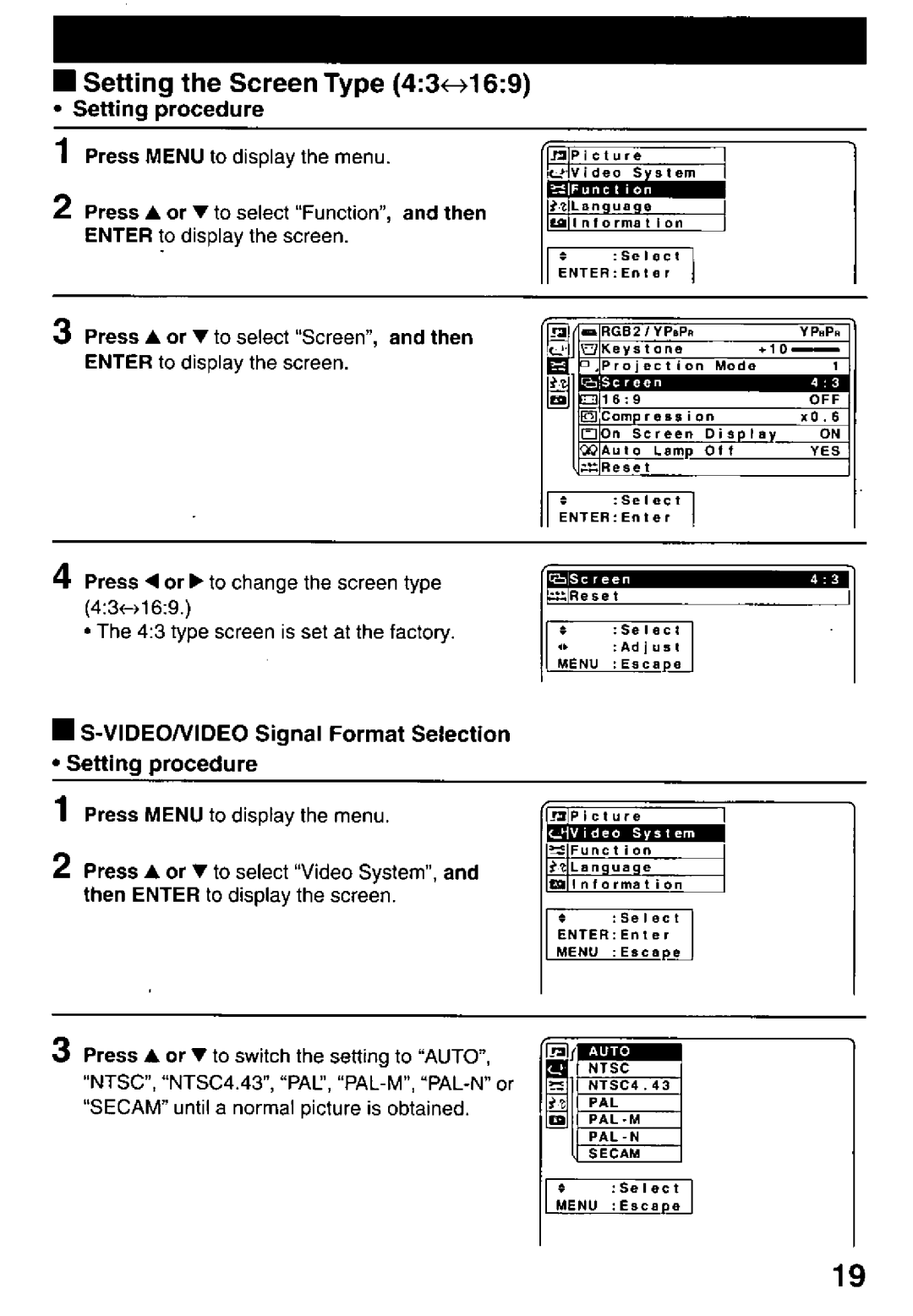 Panasonic PT-L759U manual 