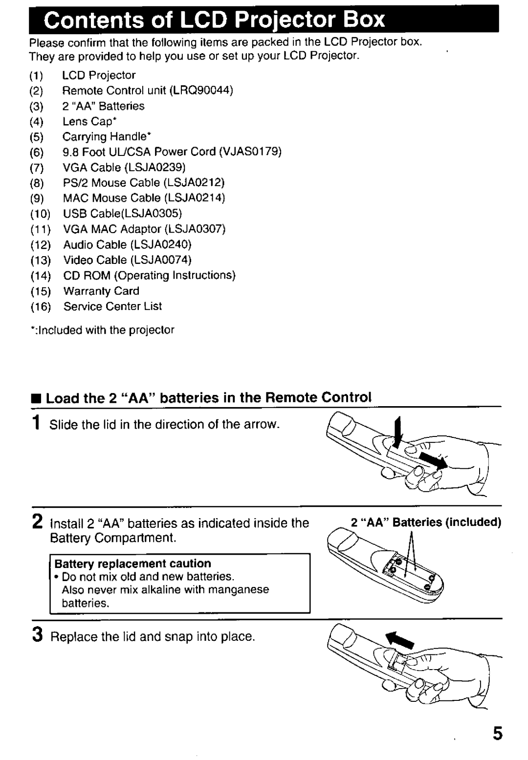 Panasonic PT-L759U manual 