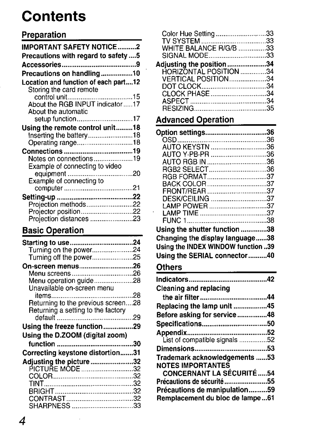 Panasonic PT-LC75U manual 