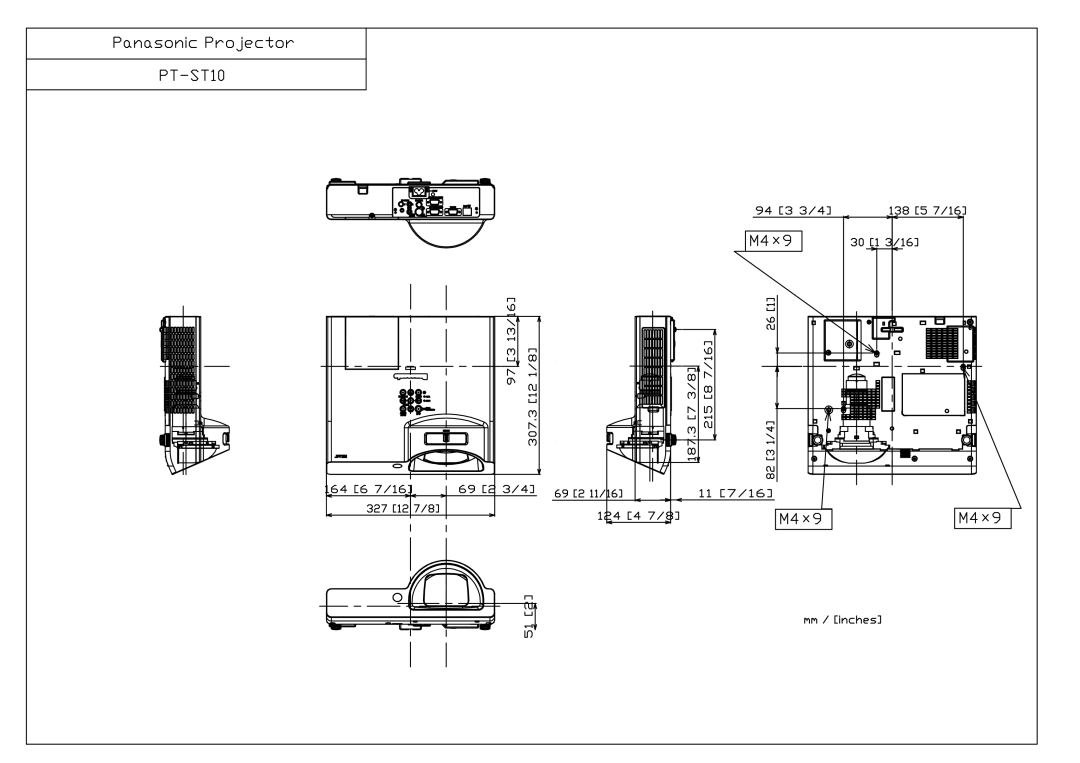 Panasonic PT-ST10 manual 