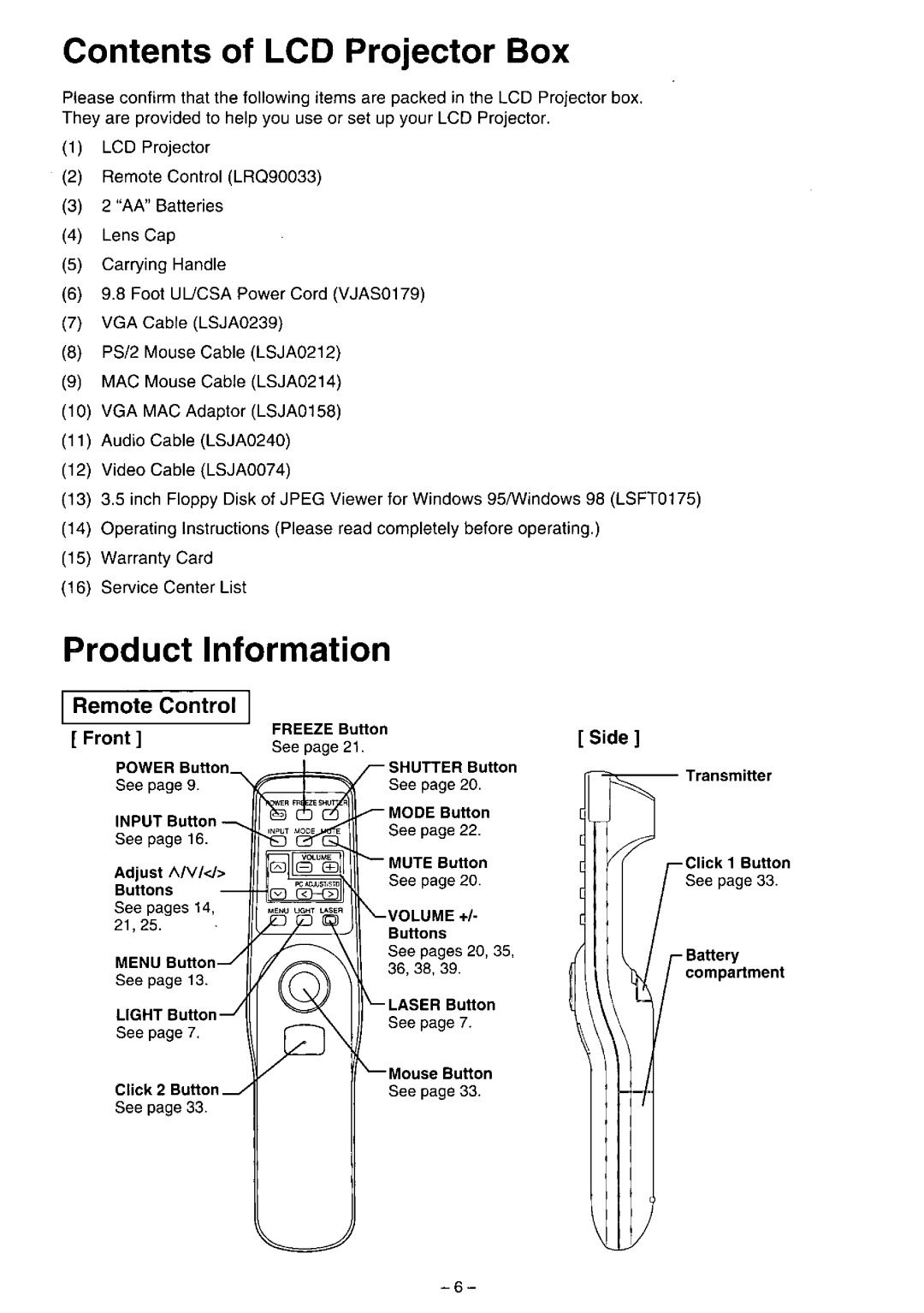 Panasonic PTL757U manual 