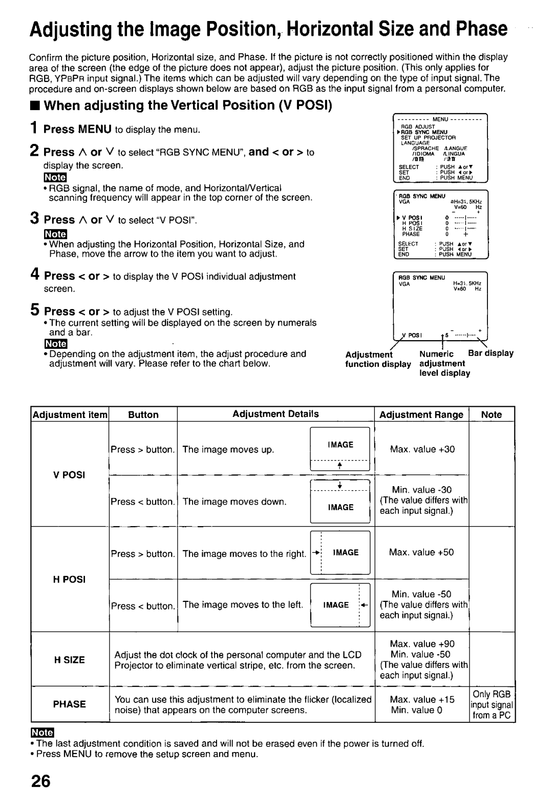 Panasonic PTL758U manual 