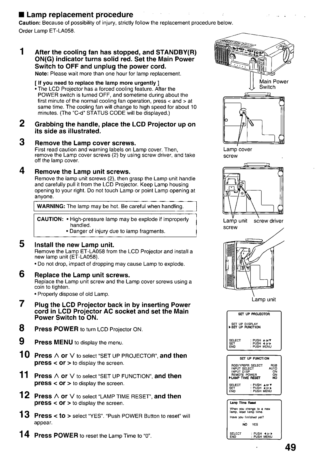 Panasonic PTL758U manual 