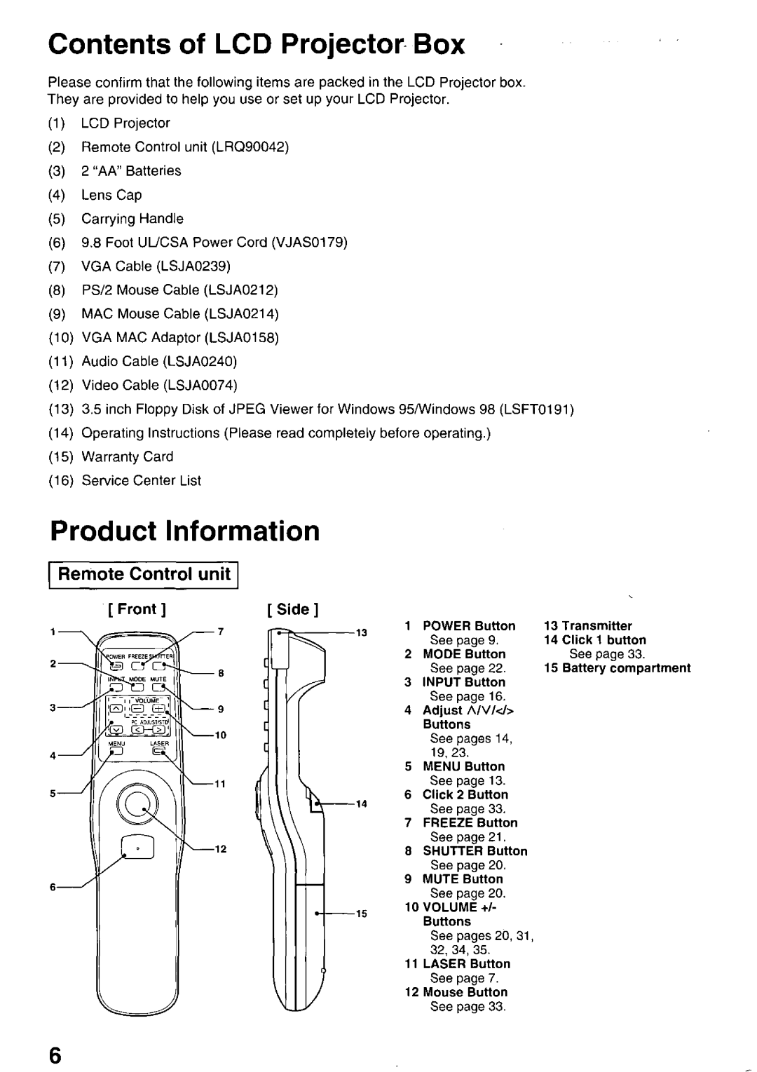 Panasonic PTL758U manual 