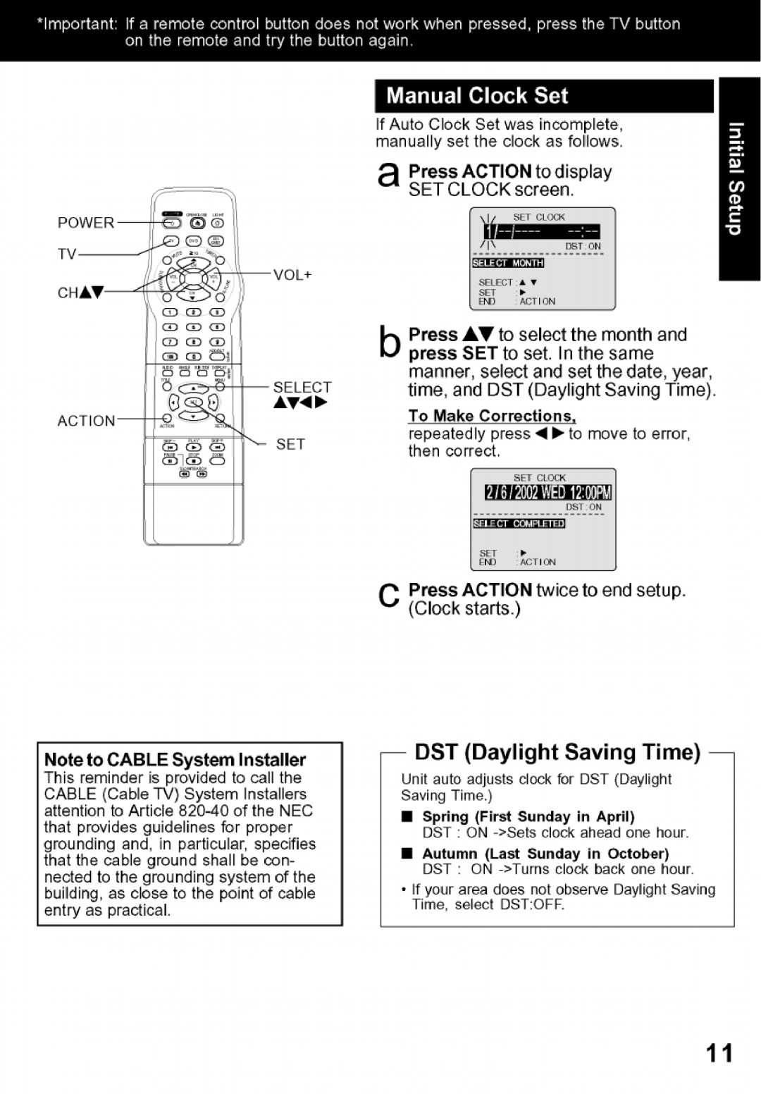 Panasonic PV-24DF62 manual 