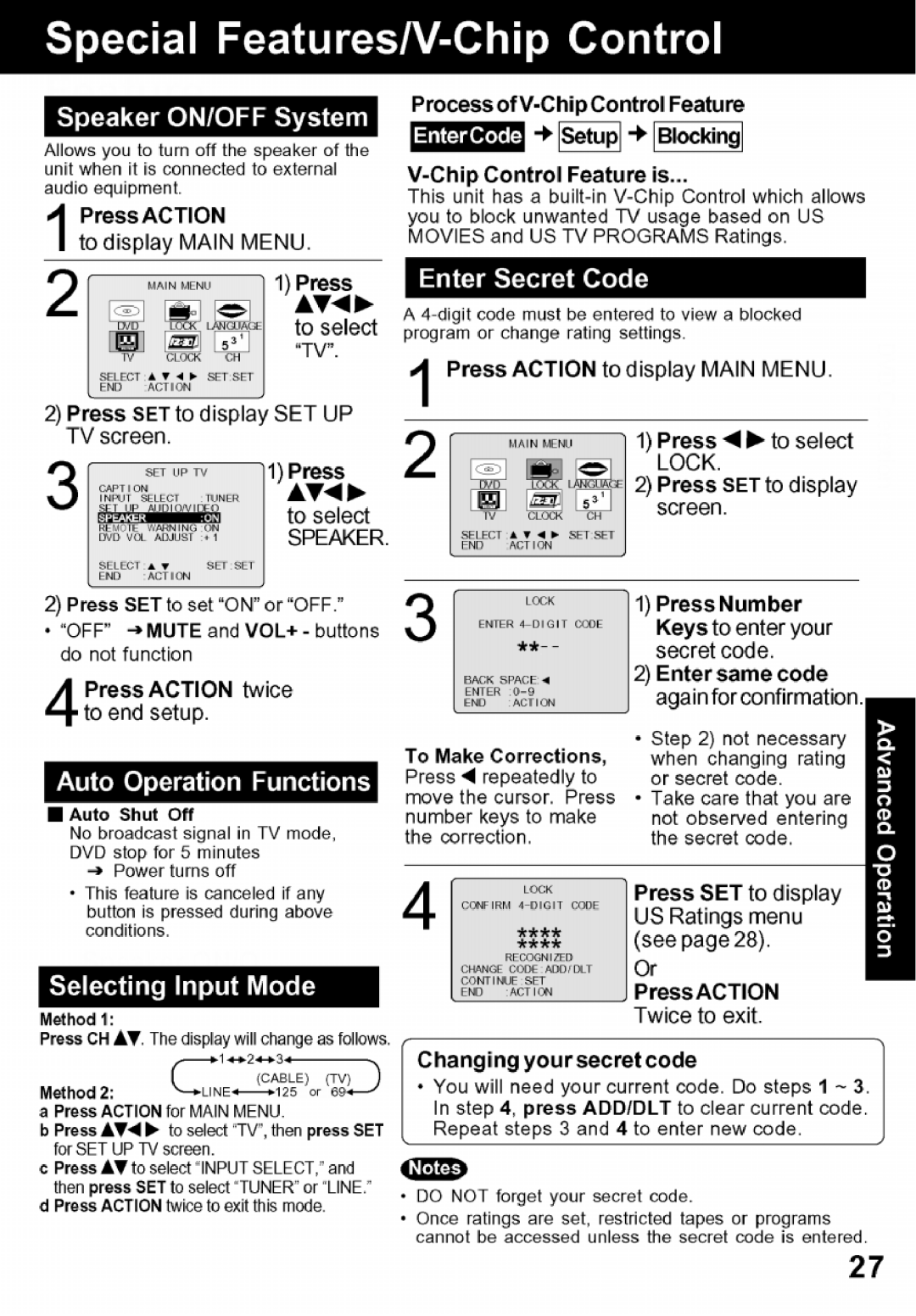 Panasonic PV-24DF62 manual 