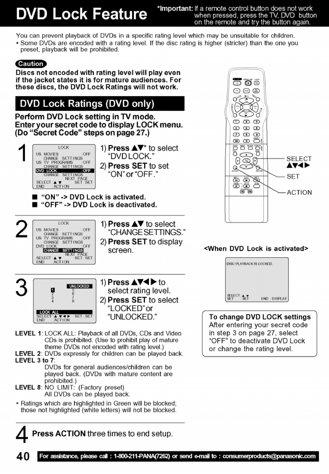 Panasonic PV-24DF62 manual 