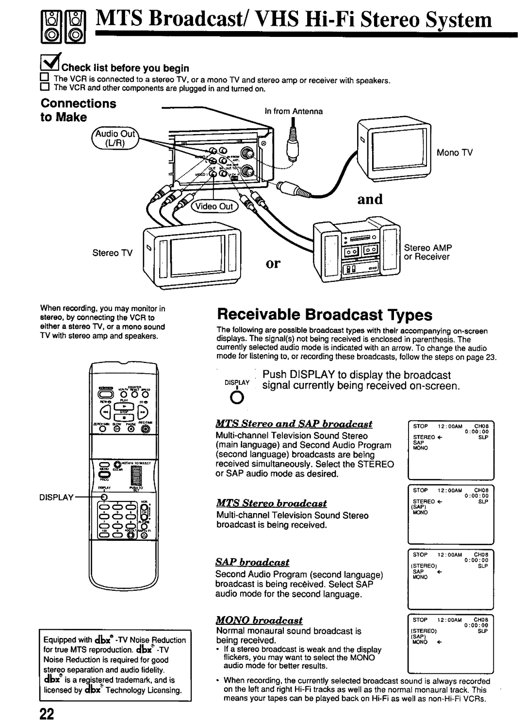 Panasonic PV-4651 manual 