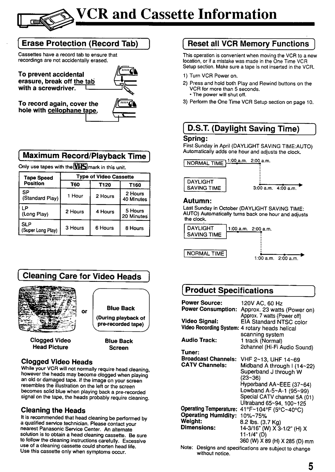 Panasonic PV-4651 manual 