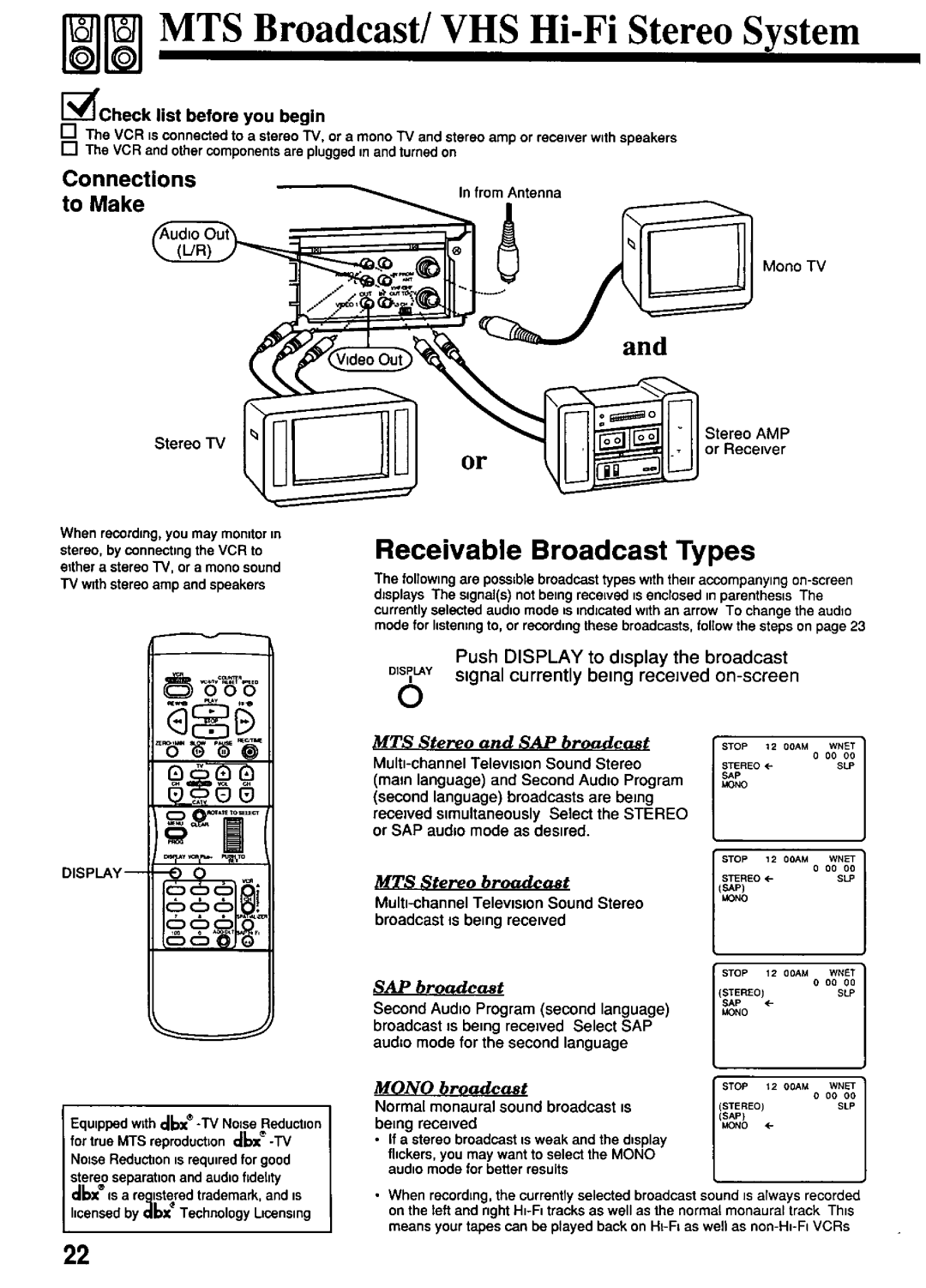 Panasonic PV-4661 manual 