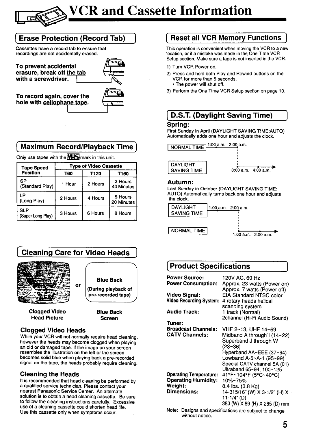 Panasonic PV-4661 manual 