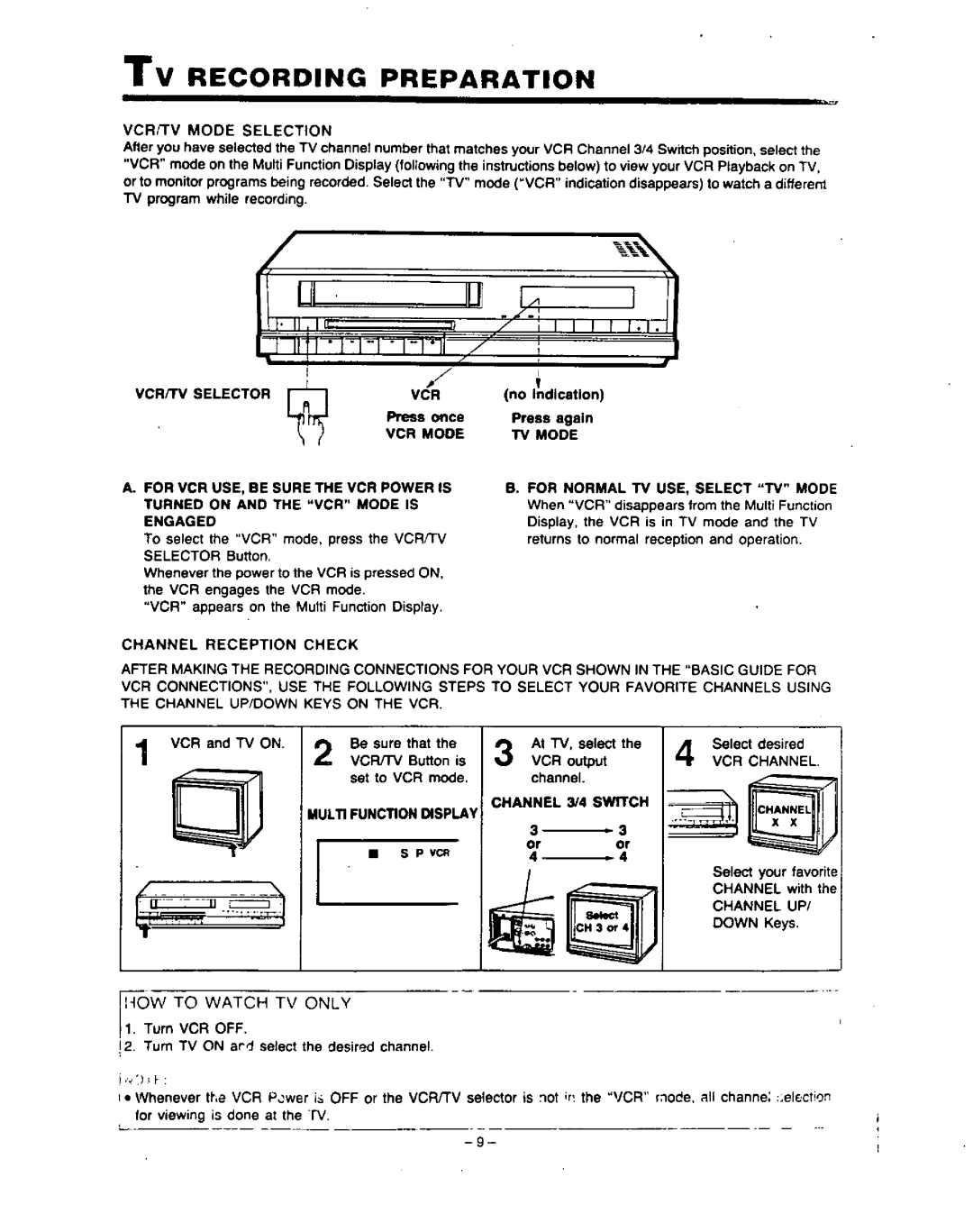 Panasonic PV-4760 manual 