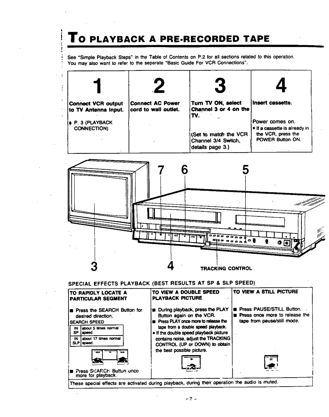 Panasonic PV-4760 manual 