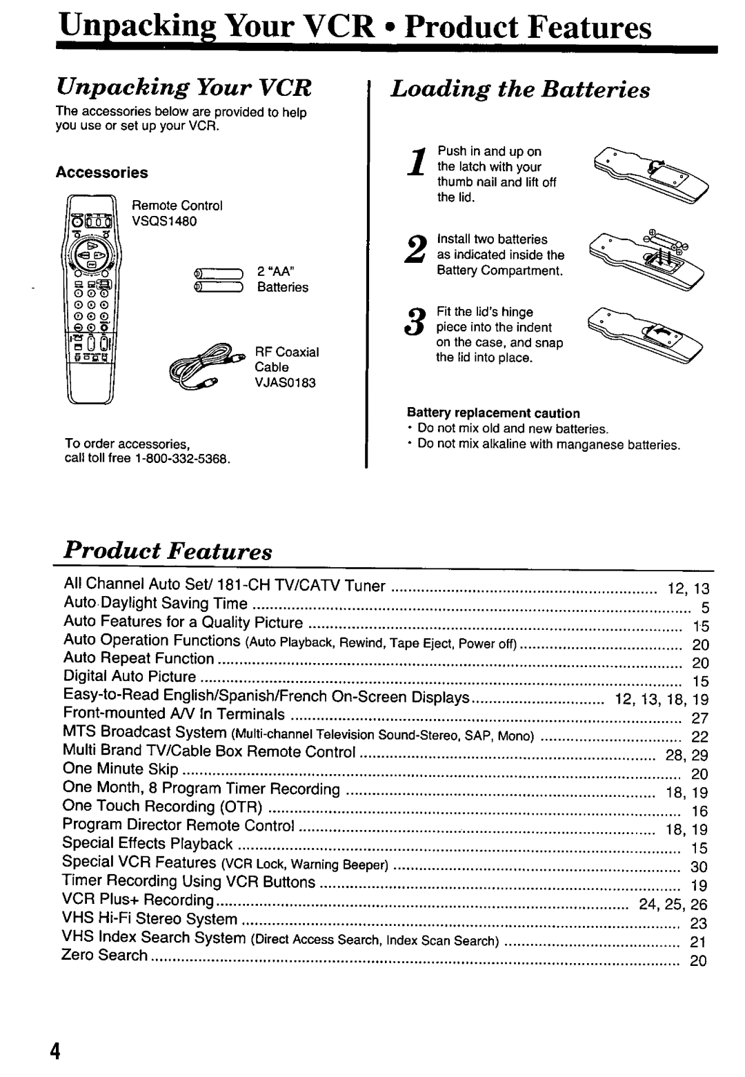 Panasonic PV-7451 manual 