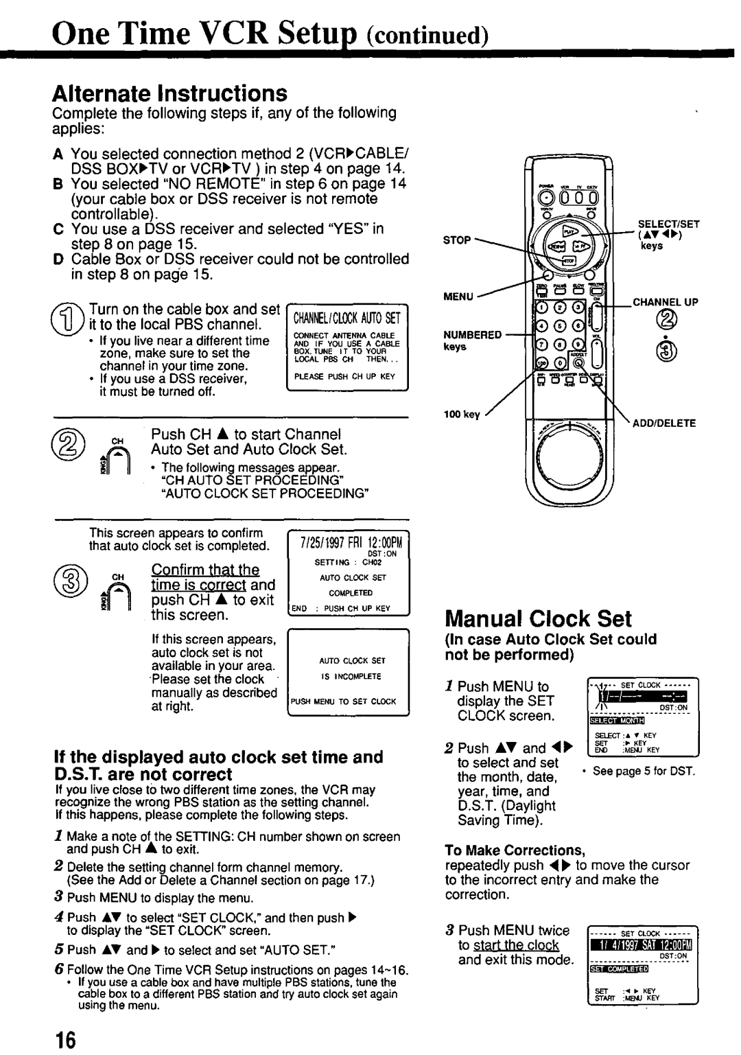 Panasonic PV-7662 manual 