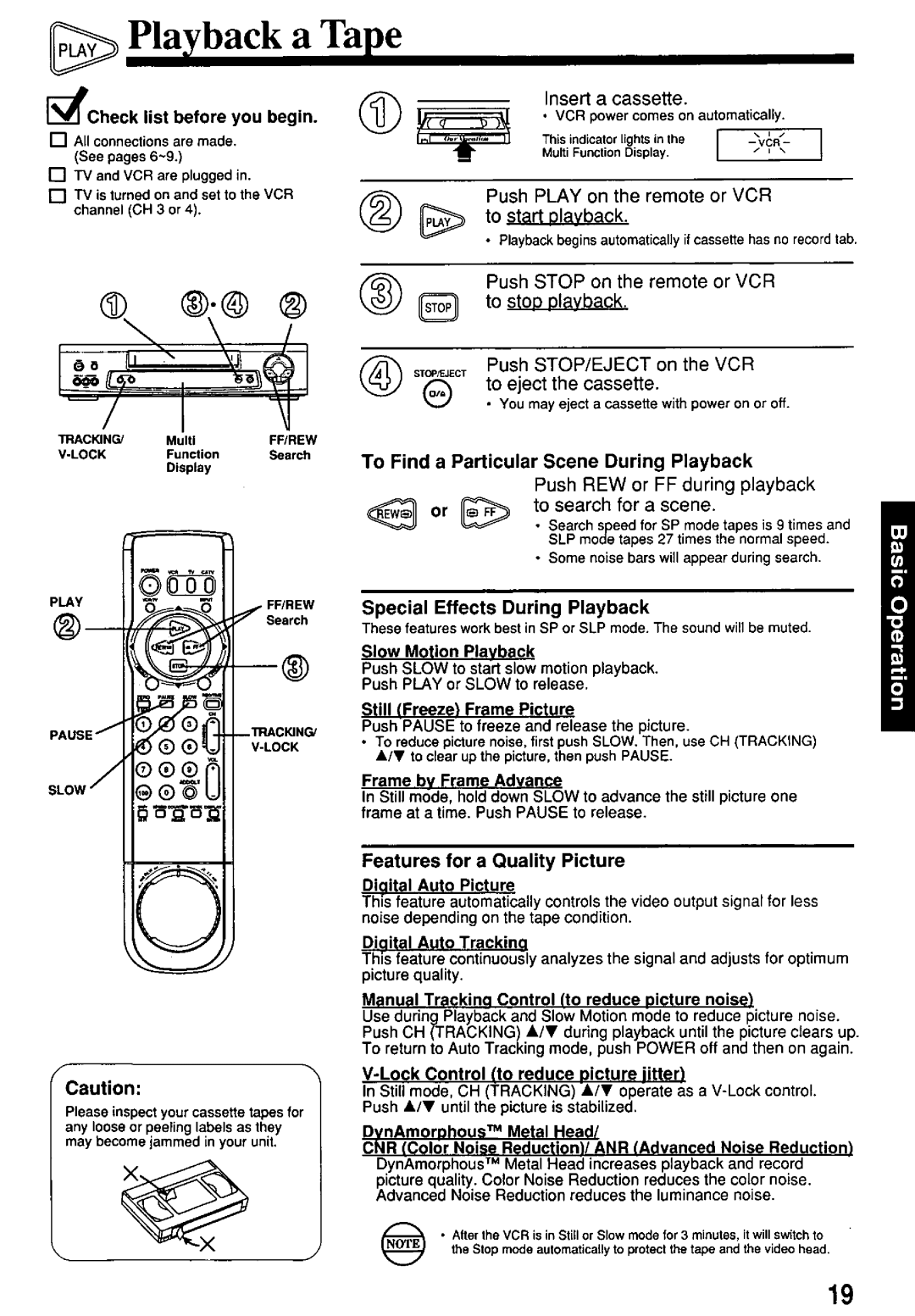 Panasonic PV-7662 manual 