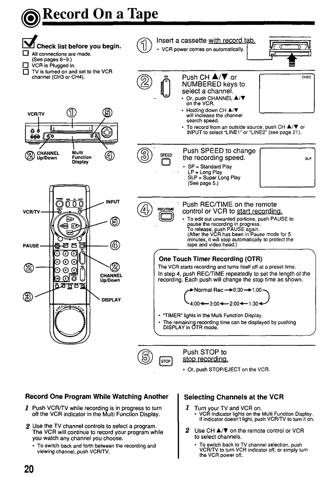 Panasonic PV-7662 manual 