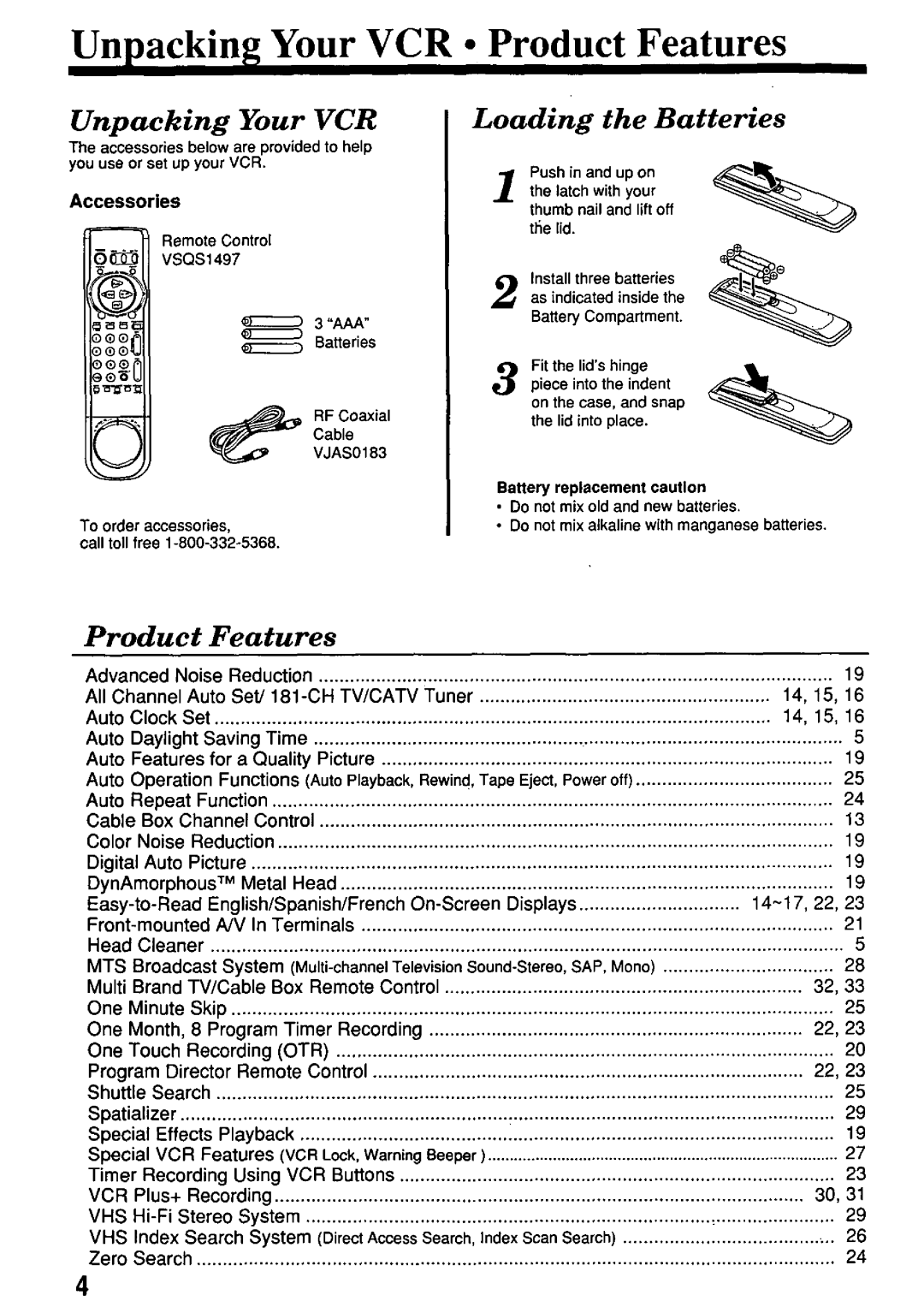 Panasonic PV-7662 manual 