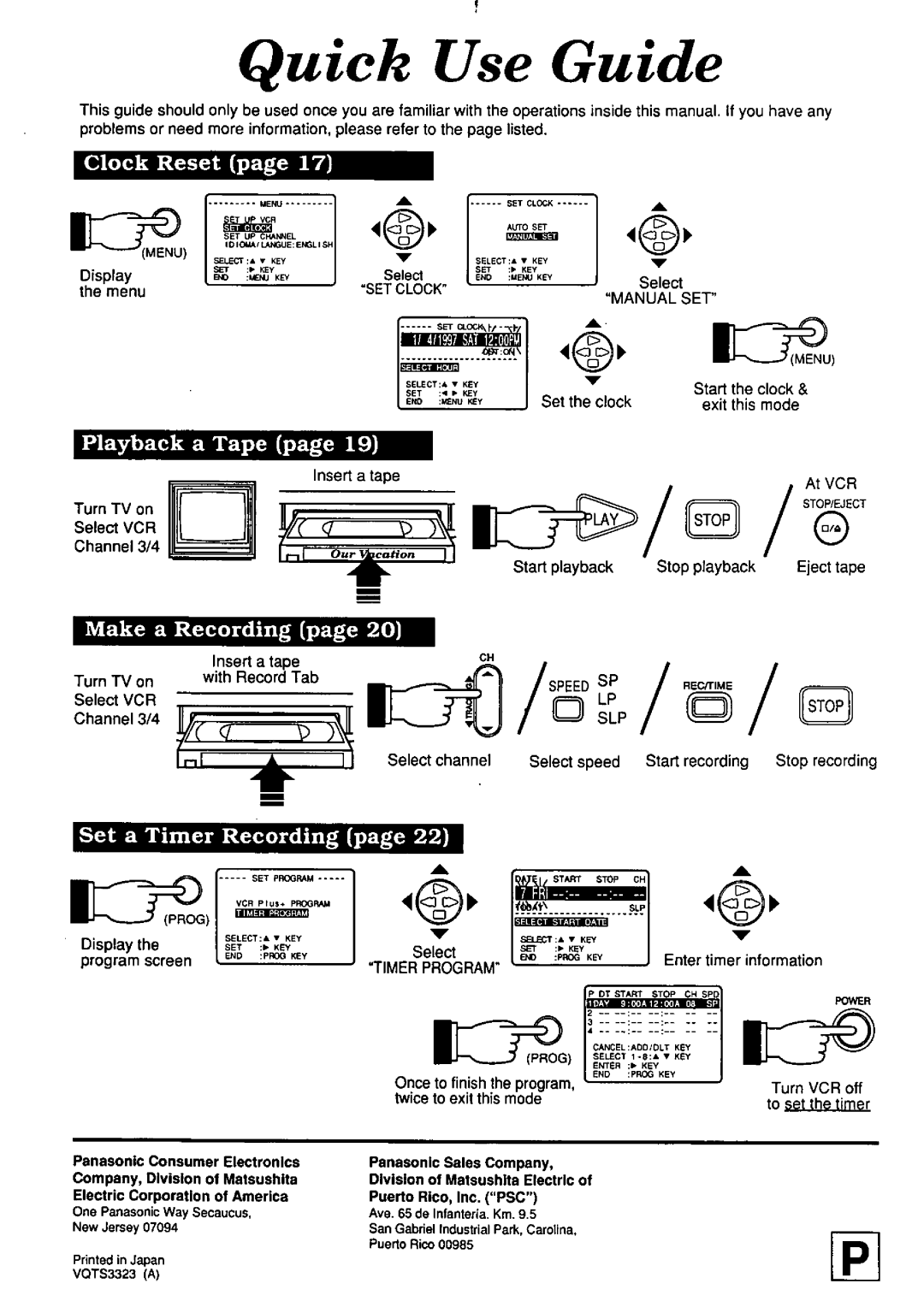 Panasonic PV-7662 manual 