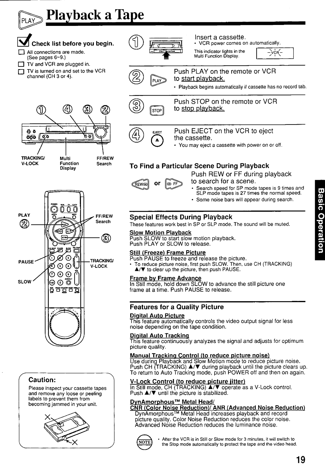 Panasonic PV-7664 manual 