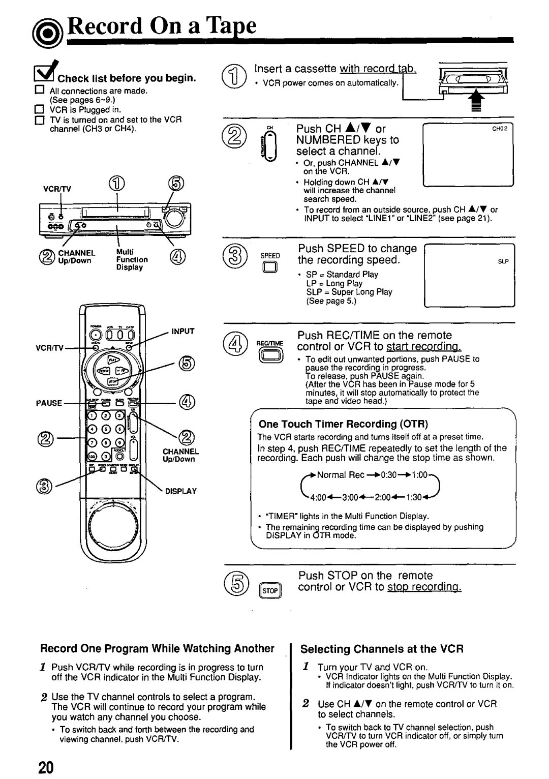 Panasonic PV-7664 manual 