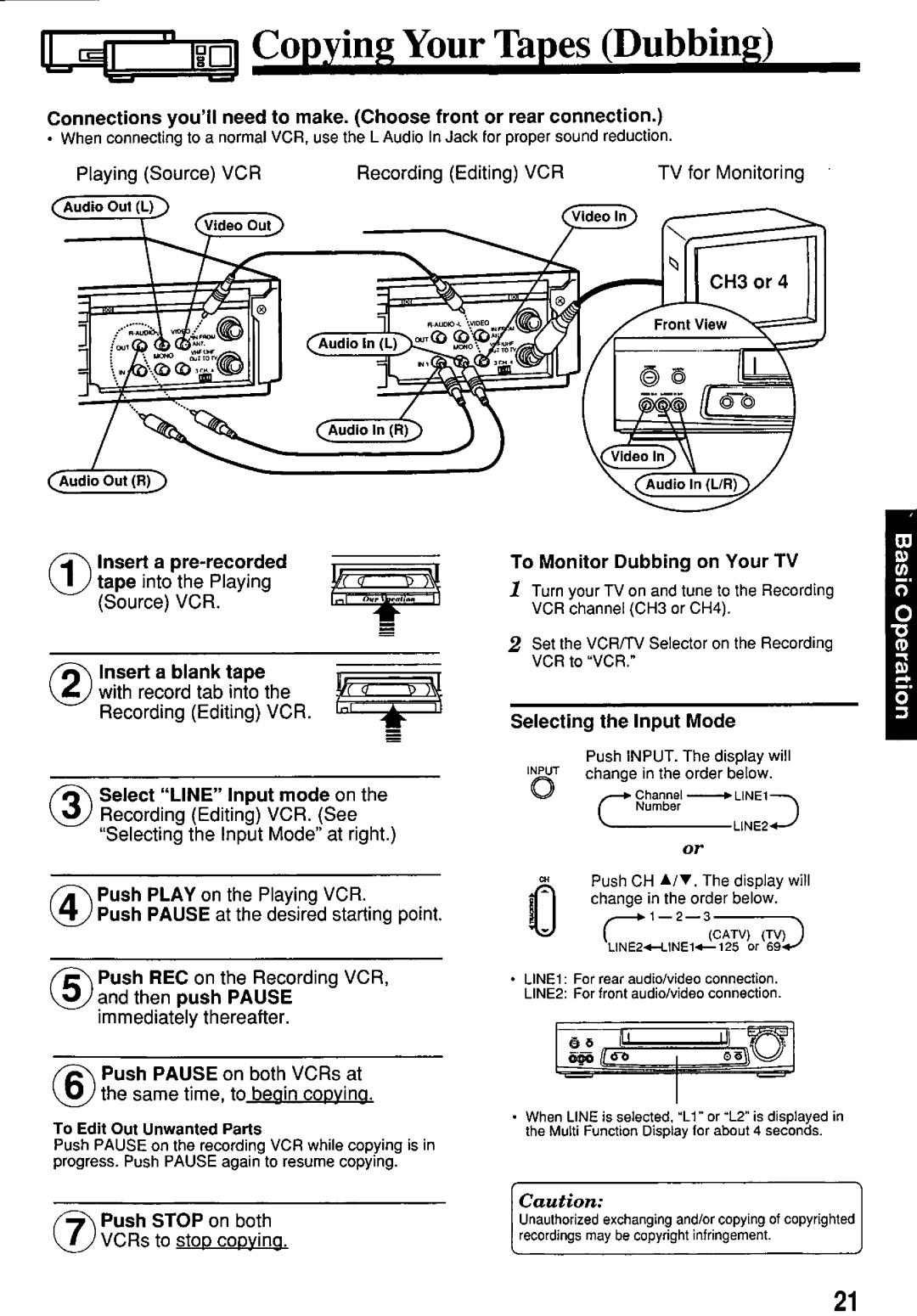 Panasonic PV-7664 manual 