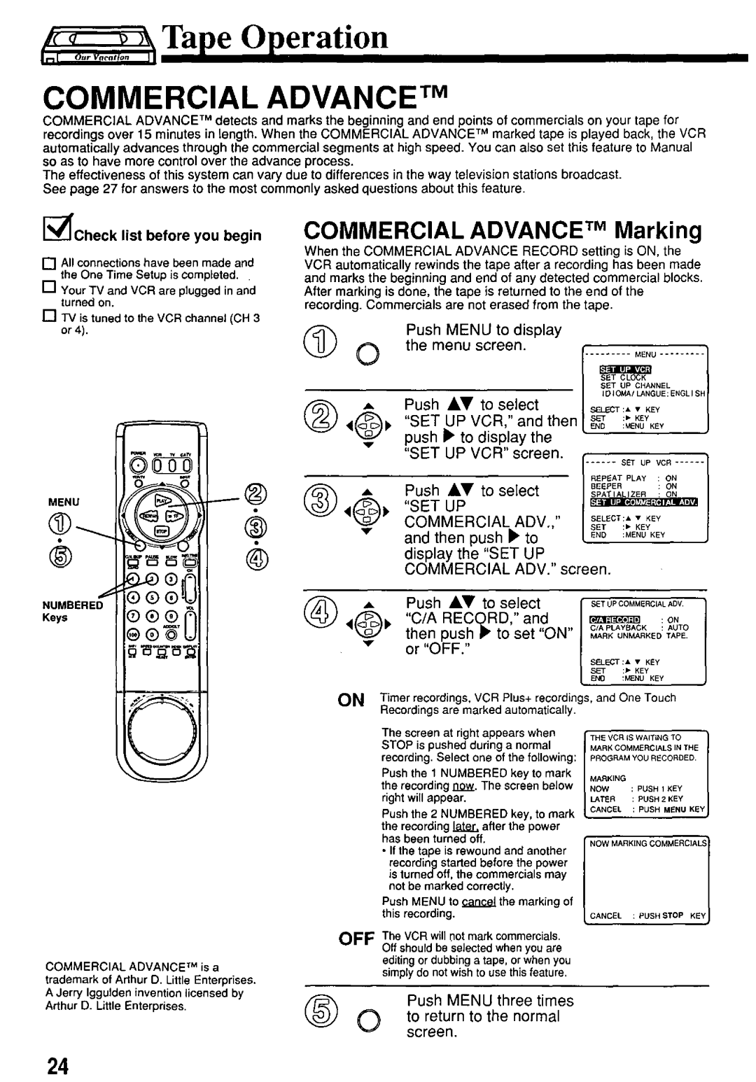 Panasonic PV-7664 manual 